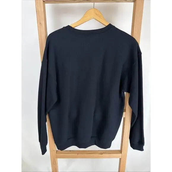 NWT Girl Gang Black Social Media Funny Crewneck Sweatshirt Top #0933 Size S - Picture 3 of 4